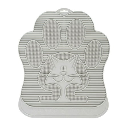UPC: 0620661463015 | Omega Paw Paw Cleaning Litter Box Mat  Clean Floor and Carpet  Grey