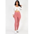 thumbnail image 5 of Skinny Pants with High Waist and Slit Hem, 5 of 6