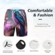 thumbnail image 3 of Balery Beautiful Flower Blue Bird Bañador para hombre, shorts de playa de secado rápido con entrepierna y forro de compresión-Medium, 3 of 6
