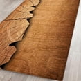 thumbnail image 3 of yuksok Lavable Impression Doux Zone Polyester Tapis en Bois Grain pour Porte d'Entrée 60x180cm, 3 of 8