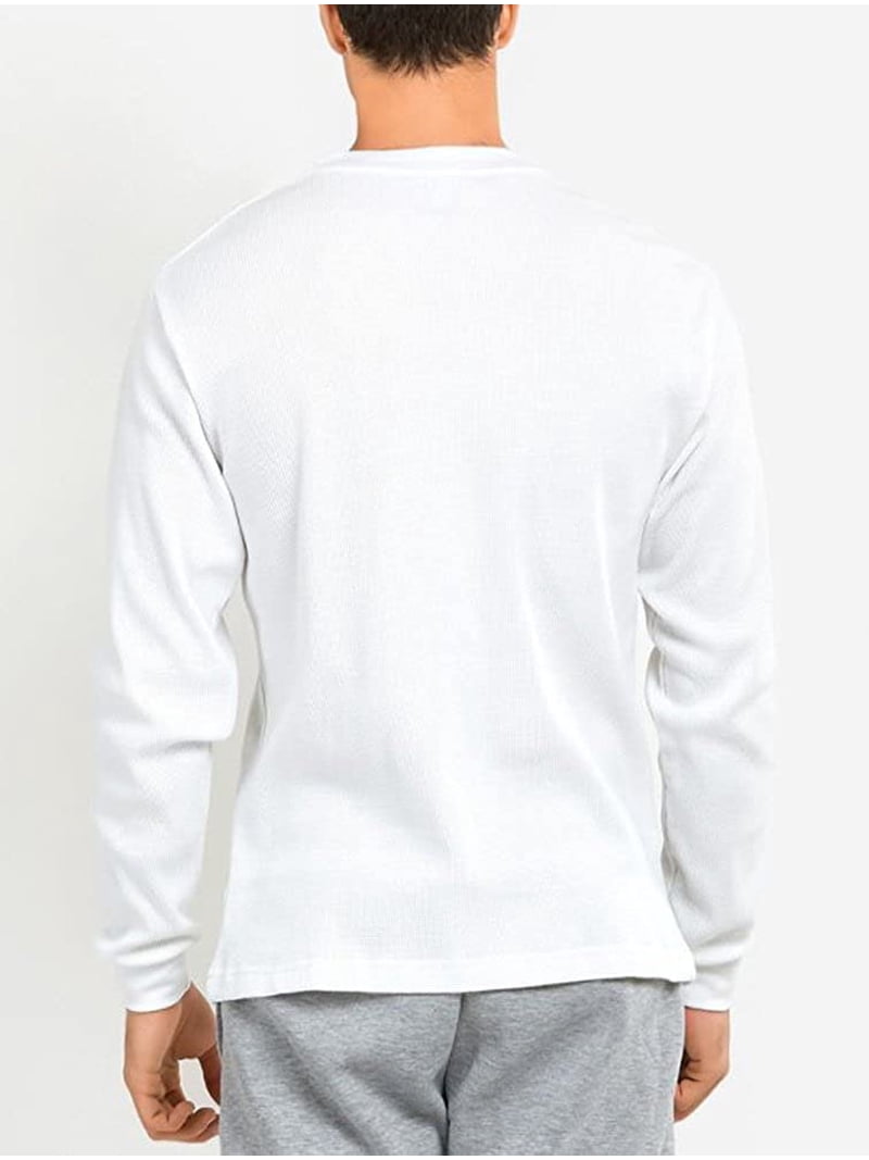 Men's Classic Fit Waffle-Knit Heavy Thermal Shirt XX-Large, White