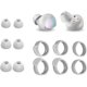 thumbnail image 1 of wonima11 Zotech 6 Pair Eartips Set Anti Slip Earhooks Kit for Samsung Galaxy Buds 3 Pairs Silicone Earbud Eartips S/M/L, 3 Pairs Earhooks S/M/L (Silver), 1 of 1