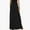 Black, variant on Leesechin Boho Skirts for Women Ladies Fashion Solid Color Pocket Elastic Waist Casual Ankle Skirt