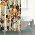 thumbnail image 3 of Shower Curtain for Bathroom Watercolor Maple Leaf Orange Fall Harvest Bathroom Curtain Waterproof Fun Bathroom Curtains Hooks Included,72x72Inch, 3 of 5