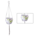 thumbnail image 2 of Inteprter Cestas colgantes 100 hechas a mano, soporte para plantas, macramé, colgador de plantas, maceta para colgar en la pared interior, soporte para Jardín y Patio No.34 Inteprter HA001777-34, 2 of 6