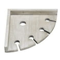 thumbnail image 2 of NEX Rustic Wood Wall Mounted Wine Rack Holder, Corner Shelf, 2 of 7