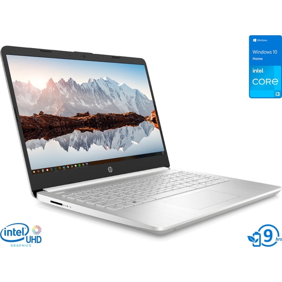 HP 14 Laptop, 14" FHD Display, Intel Core i3-1125G4 Upto 3.7GHz, 8GB RAM, 256GB SSD, HDMI, Card Reader, Wi-Fi, Bluetooth, Windows 10 Home S