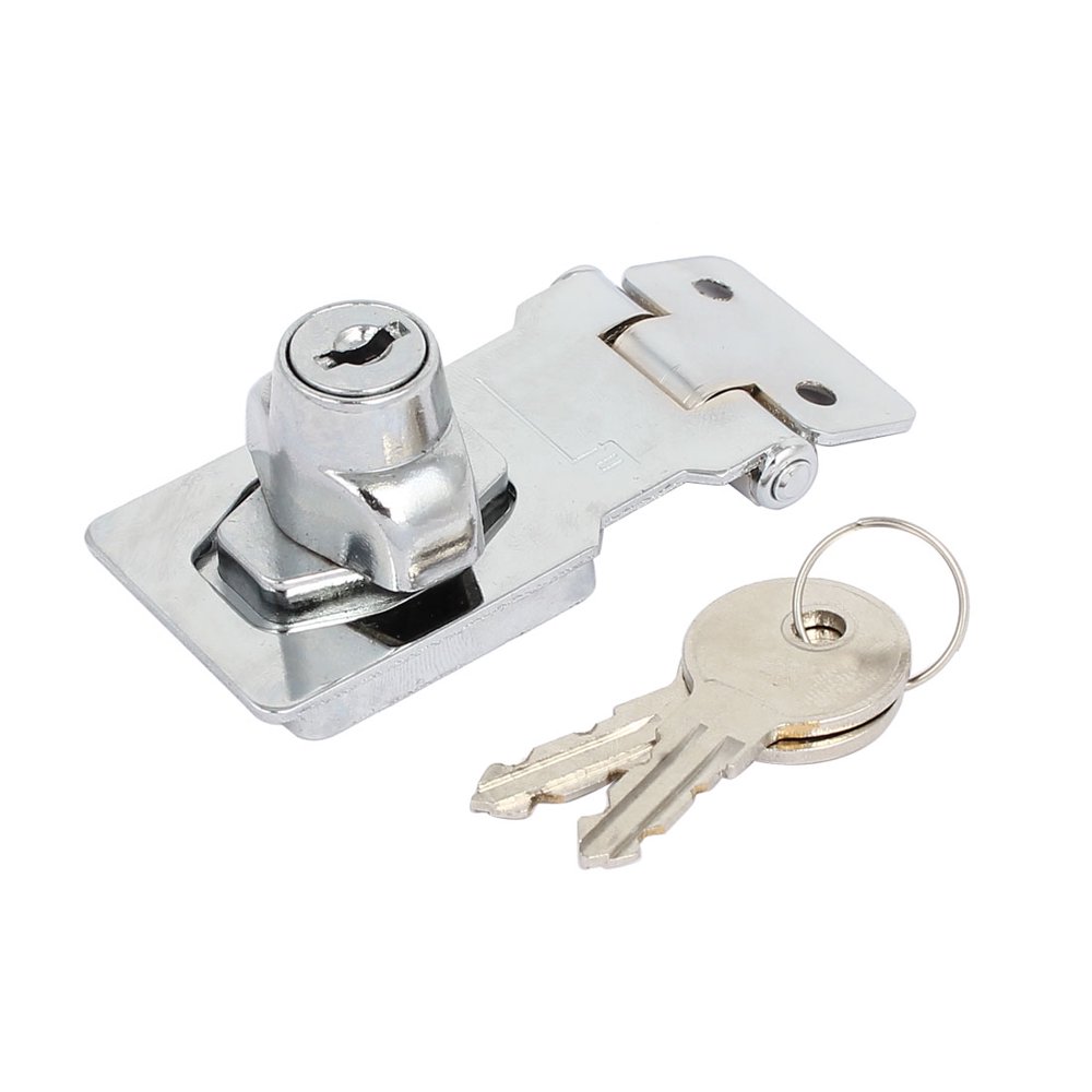 80mmx35mmx30mm Keyed Entry 90 Degree Rotation Guard Hasp Lock Latch