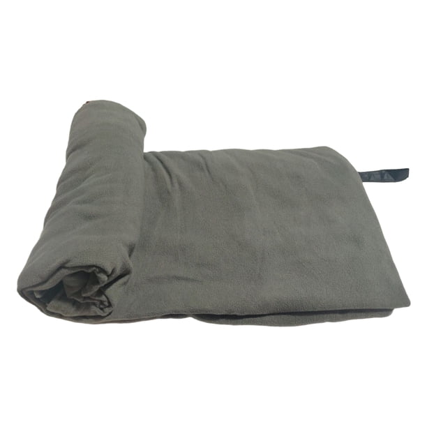Greeniant Saco de dormir polar impermeable térmico para supervivencia al aire libre Camping senderismo carpas gris claro