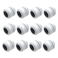 thumbnail image 1 of fastboy 12Pcs Computer Water Cooling Pipe Adapter Sealed Solid Color G1/4 Electroplated Anti-rust Fast Release Connector White, 1 of 6