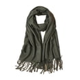 thumbnail image 4 of Bufanda Pashmina Unisex De Otoño E Invierno, Chales Informales De Color Sólido, Bufanda Cálida Con Borlas Para Oficina, Avión Y Restaurante Advancent AP006881-02, 4 of 4