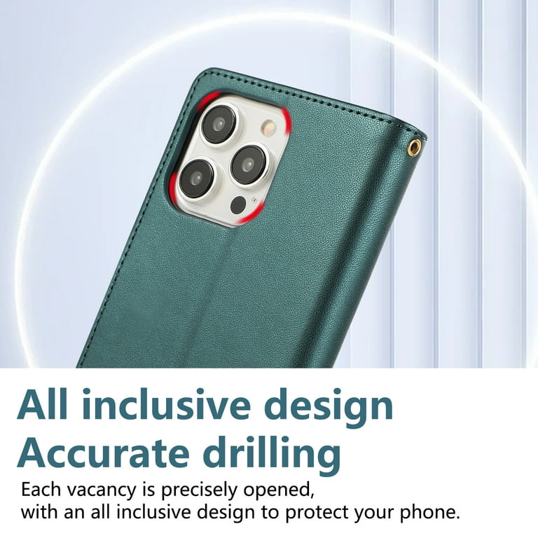 iPhone 16 Plus Wallet Case, with Crossbody Shoulder Strap