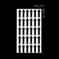 thumbnail image 2 of Small Arrow Sticker Label 1.2x0.5", 450 Pcs Adhesive Color Coding Decal, Black, 2 of 6