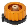 thumbnail image 2 of Camping Stove Adapter, Aluminum Alloy and Copper Auto Shut Off Easy To Use Output Cylinder Adapter  For Outdoors Camping, 2 of 8