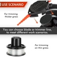 thumbnail image 4 of Cabezal de Cuchillas de Recortadora RS-136 Compatible con Black Decker RS-136-BKP CST800 GE600 ST1000 ST200 ST300 ST3000 ST400 ST4000 ST4400 ST4500 ST5000 ST6800 Recortadora de Cuerdas Paquete de 18, 4 of 7