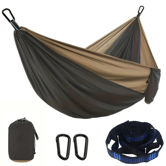 Mapskey Hammock Portable Outdoor Single Camping Hammock, Support 400lbs, Blue/Purple