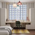 thumbnail image 6 of Curtains 84 Inches Long 2 Panels, Ocean Blue Fish Grommets Window Treatment Curtain, Summer Fishing Coastal Nautical Simple Thermal Curtains Drapes for Living Room/Bathroom, 6 of 9