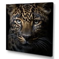 thumbnail image 2 of Designart "Nocturne Stealth Of The Leopard I" Animals Leopard Wall Art Living Room, 2 of 7