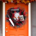 thumbnail image 2 of Halloween Wreath Outdoor Indoor, Decorations Creative Scary Party, 2 of 5