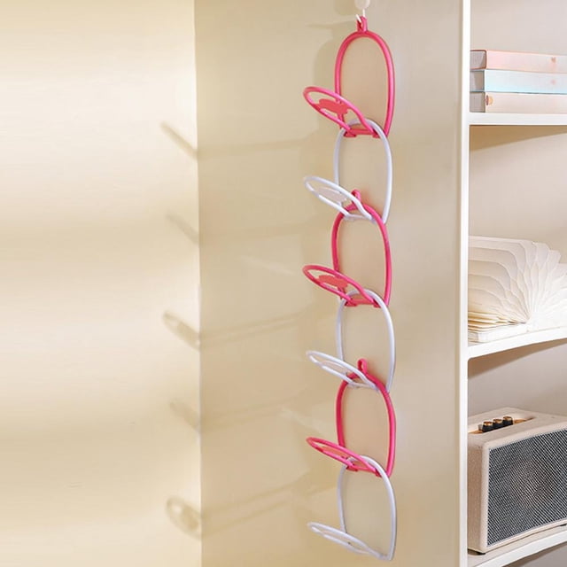 6-Piece Non-Perforated Hanging Coat and Hat Storage Rack, ABS Material Space-Saving Organizer for Doors and Wardrobes, Detachable Multi-Purpose Rack for Hats, Scarves and Bags
