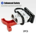 thumbnail image 2 of 2Pcs 50A Battery Quick Connect Disconnect 6-12 Wire Plug Connector For Anderson Style Plug T Handle Dust Cap Cover Solar, 2 of 7