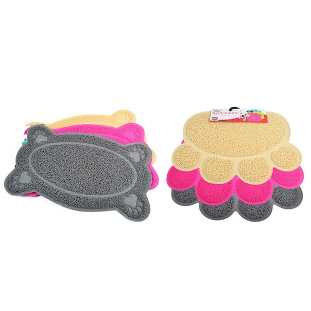 Pet Dog Puppy Cat PVC Placemat Dish Bowl Feeding Food Mat Wipe Clean