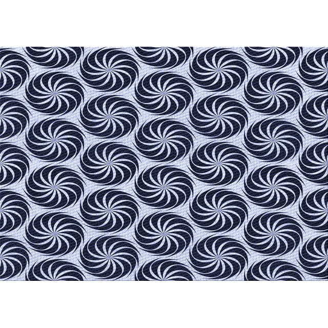 Ahgly Company Tapis Rectangulaire Lavable en Machine Intérieur Transitionnel Bleu Nuit, 3 Pieds x 5 Pieds