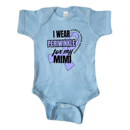 

Inktastic I Wear Periwinkle For My Mimi Stomach Cancer Awareness Gift Baby Boy or Baby Girl Bodysuit