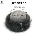 thumbnail image 2 of PULLIMORE Womens Fluffy Faux Fur Hats Winter Ear Head Warmer Russian Ski Caps (Khaki), 2 of 5