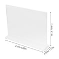 thumbnail image 2 of FESTFENDS 2Pcs Acrylic Sign Holder Clear Display Stand for Welcome Event Menu Cards Or Signs, 2 of 7