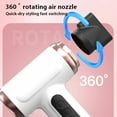 thumbnail image 3 of Vikye Cordless Hair Dryer, 15000mAh Rechargeable Hair Dryer, 3 Adjustable Cold Hot Wind, 200W Battery Operated Hair Dryer for Travel Camping, 3 of 5