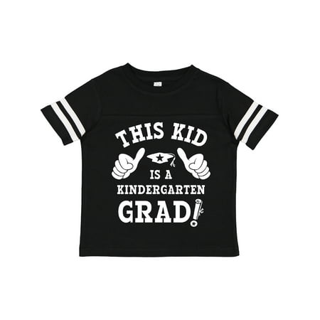 

Inktastic This Kid Kindergarten Grad WHT Gift Toddler Boy or Toddler Girl T-Shirt