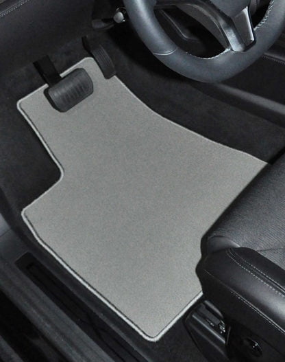 GGBAILEY Ford Explorer Grey Classic Carpet Car Mats / Floor Mats, Custom Fit for 2006, 2007, 2008, 2009, 2010 - Medium Trunk / Cargo Mat with Rear Seat Down