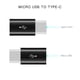 thumbnail image 3 of Inteprter Convertidor de adaptador Micro USB a tipo C, hembra a macho, datos prácticos, carga rápida, reemplazo de viaje para Note 8 S8 Teléfono y Comunicación, 3 of 6