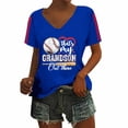 thumbnail image 1 of WZXFASHION Haut de Sport Uni pour Femmes, Col en V, Manches Courtes, Soldes d'Été, 1 of 6