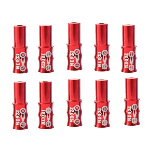 Thinsony 10 Pcs Bicycle Cable End Caps Professional Wear-resistant Universal Shifting Shifting Red 1Set