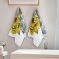 thumbnail image 2 of Coolnut Autumn Harvest Pumpkin Dish Towels Kitchen Towel 2 PCS, Fall Sunflower Hand Towels Ultra Soft and Highly Absorbent,Decorative Fingertip Face Towel for Bathroom Hotel, 28.3"x14.4", 2 of 4