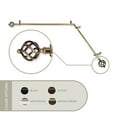 thumbnail image 3 of Contemporary Home Living Solid Corner Window Curtain Rod - 248" - Antique Brass, 3 of 3
