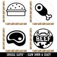 thumbnail image 2 of Meat Lovers Beef Steak Burger Food Rubber Stamp Set for Scrapbooking Crafting Stamping - Large 1-1/4 Inch, 2 of 7