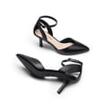 thumbnail image 4 of BURUDANI Pointed Closed Toe Kitten Heels Stiletto Ankle Strap Women's Pumps Shoes for Women Wedding Party Dress Sandals, 4 of 7
