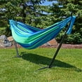 thumbnail image 2 of Sunnydaze Large Two-Person Double Brazilian Hammock For Backyard and Patio - 450 lb Weight Capacity - Oasis, 2 of 5