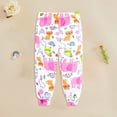 thumbnail image 2 of Toddler 12-18 Months Boys Cargo Pants Hiking Pants Quick Dry Lightweight Winter School Pants 12-24 Months 2T 3T 4T 5T 6T 7T 8T 9T Children Pink Cargo Joggers Pants, 2 of 4
