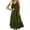 Army Green, variant on Kaemgyyd Sundresses for Women Cotton Linen Scoop Neck Ruffle Hem Midi Dresses Spaghetti Strap Flowy Cami Dresses for Beach