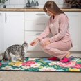 thumbnail image 3 of Pioneer Flower Floral Print Pattern Kitchen Rugs Sets Of 2,Anti Fatigue Kitchen Mat Rugs Non Slip Washable,Decorative Kitchen Floor Mats for Kitchen,Sink,Laundry,17"X30"+17"X47", 3 of 7