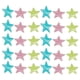 thumbnail image 4 of 100 Uds. Pegatinas de estrellas coloridas pegatinas de pared que brillan pegatinas de pared de estrellas de plástico parche calcomanía Kits de decoración para fiestas color 3.8 CM 70 piezas Kearding HA004699-06, 4 of 6