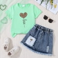 thumbnail image 2 of Toddler boys and girls summer outfits cotton short sleeve solid t-shirt top casual shorts neutral spring clothes D 4-5 Years, 2 of 3