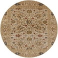 thumbnail image 1 of Ahgly Company Machine Washable Indoor Round Industrial Modern Light Brown Area Rugs, 5' Round, 1 of 7