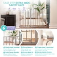 thumbnail image 5 of Regalo Easy Step® 49-Inch Extra Wide Baby Gate, Includes 4-Inch and 12-Inch Extension Kit, 4 Pack of Pressure Mount Kit, and 4 Pack of Wall Mount Kit, 5 of 14