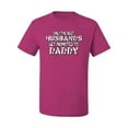 thumbnail image 2 of Wild Bobby, Best Husbands Gets Promoted to Daddy, Father's Day, Men Graphic T-Shirt, Fuschia, Medium, 2 of 3