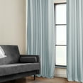 thumbnail image 4 of Half Price Drapes Aquarius Blue Heritage Plush Velvet Room Darkening Curtains (1 Panel), 50W X 96L, 4 of 12